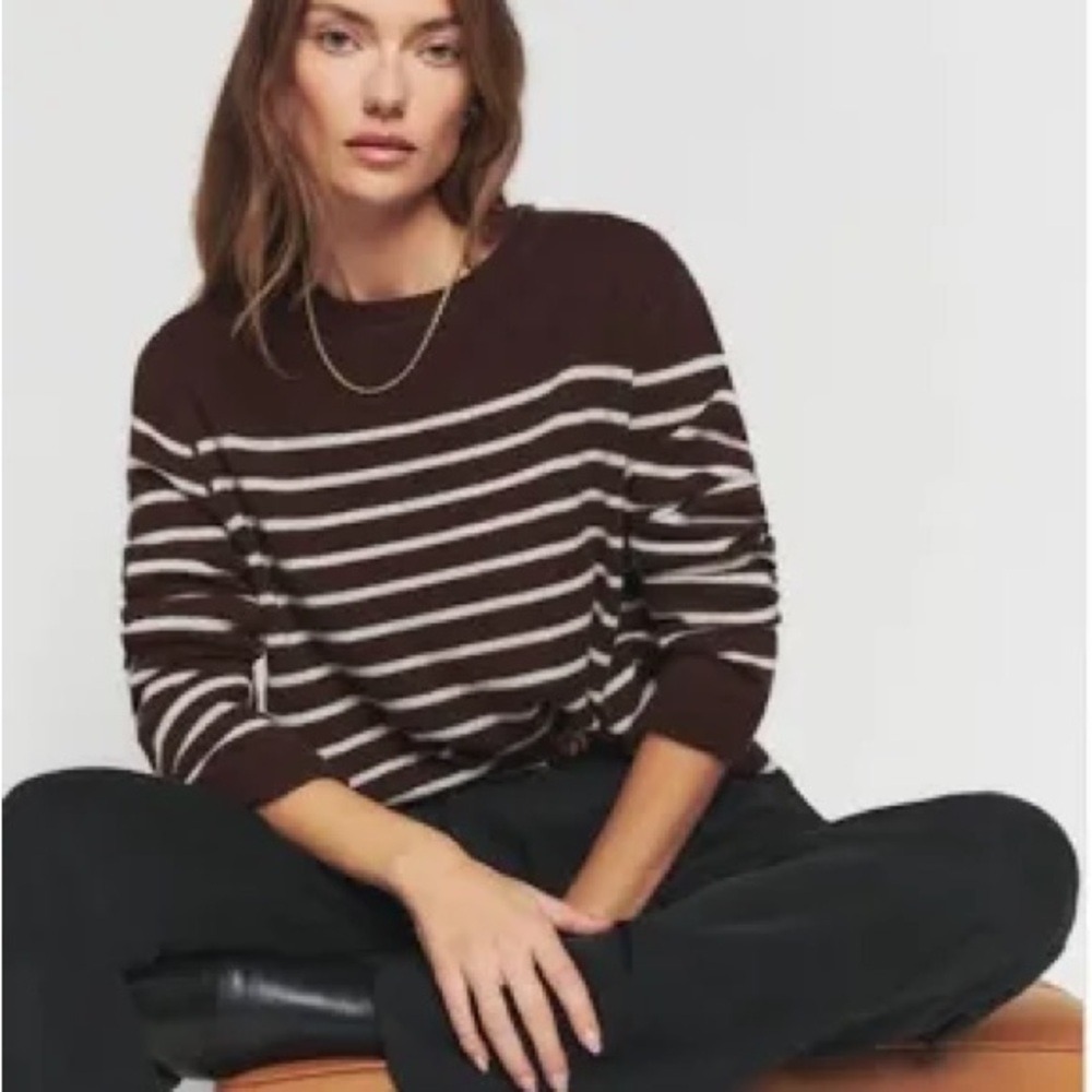 Reformation | XS | Striped Cashmere Sweater